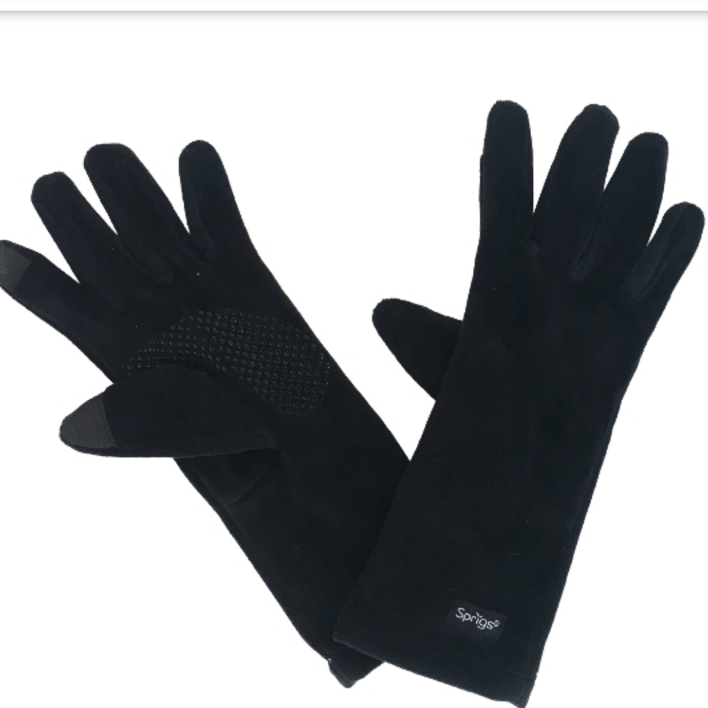 Springs velvet Perfect Fit texting glove black